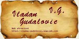 Vladan Gudalović vizit kartica